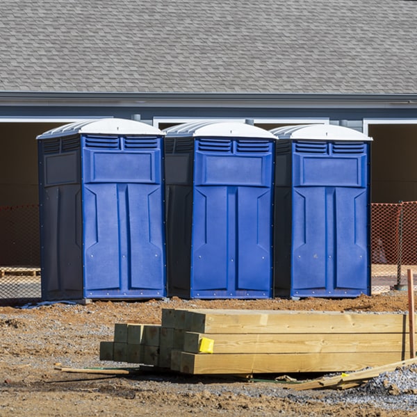 is there a specific order in which to place multiple porta potties in Tigerville SC